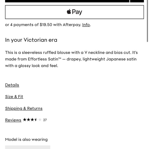 Aritzia Wilfred Tonka satin blouse NWT - Picture 10 of 16